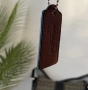 Authentic Coach Leather Hangtag Bag Charm Brown Pebbled Leather, снимка 5