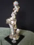 порцеланова статуетка 19/8 см посребрена, снимка 2