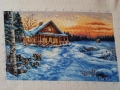 Гоблен "Зимен залез", снимка 1