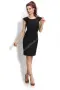 Малка черна рокля със златен цип арт.0390BLACK-1, снимка 2