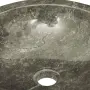 vidaXL Сива мивка, Ø40x12 см, мрамор, снимка 7