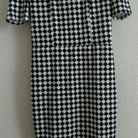Стилна черно- бяла рокля, снимка 5 - Рокли - 30064433