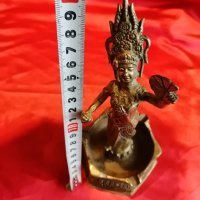 Бронзова  Фигура , Статуетка ,Индуистка Богиня ,Кали ,Буда , снимка 6 - Антикварни и старинни предмети - 35272096
