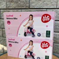Розов детски велосипед без педали - KidsLand за 2год +, снимка 1 - Велосипеди - 42415831