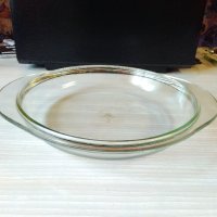 Голяма чиния йенско стъкло 70-те г., снимка 2 - Чинии - 29105273