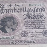 Банкнота 100 000 райх марки 1923година - 14715, снимка 5 - Нумизматика и бонистика - 29089370