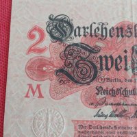 Райх банкнота 2 марки 1914г. Германия перфектна за колекция 28261, снимка 4 - Нумизматика и бонистика - 37142623