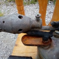 Стара медна  бензинова горелка ., снимка 5 - Колекции - 37873658