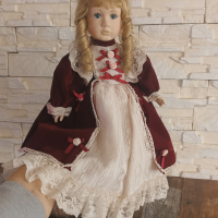 голяма порцеланова кукла 39лв, снимка 1 - Кукли - 44816740