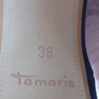 Велурени обувки Tamaris № 38, снимка 7 - Дамски обувки на ток - 40794312