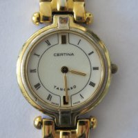 Дамски ретро часовник Certina Tangaro Quartz, позлатен, снимка 4 - Дамски - 44635734