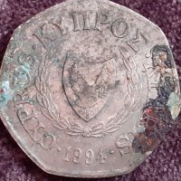 50 цента Кипър 1994, снимка 2 - Нумизматика и бонистика - 32163672