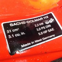 Sachs Dolmar 112 , снимка 4 - Градинска техника - 29332673
