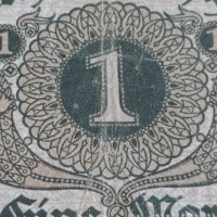 Райх банкнота 1 марка 1920г. Германия перфектна за колекция 28202, снимка 7 - Нумизматика и бонистика - 37144548