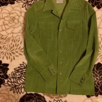 Зелена риза тип яке, снимка 1 - Ризи - 31155346