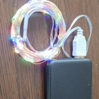Украса led лампички с USB захранване (от преносима батерия, телефон, телевизор и др.), снимка 4 - Други - 38768838