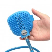 Подвижен душ с четка за къпане на домашни любимци – Pet Bathing Tool, снимка 6 - Други стоки за животни - 29524766