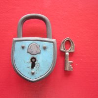 Стар немски катинар с ключ ключе 6, снимка 3 - Колекции - 29798037