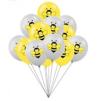 Пчела Пчели Обикновен надуваем латекс латексов балон парти хелий или газ, снимка 1 - Други - 29111931