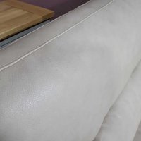 Кремав кожен диван тройка - естествена кожа, снимка 6 - Дивани и мека мебел - 42514131