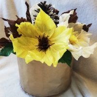 Букети с цветя от хартия, снимка 5 - Декорация за дома - 17297906