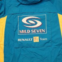 Vintage RENAULT F1 Team Racing Hooded Raincoat Jacket Team Spirit Mild Seven, снимка 4 - Якета - 35197263