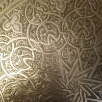 Стар гравиран арабски поднос, снимка 2 - Антикварни и старинни предмети - 31086440