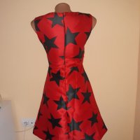 Нова червена рокля със звезди , снимка 2 - Рокли - 29090496
