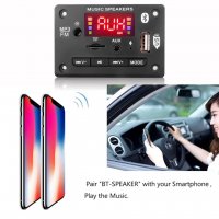 MP3 player 5V-12V модул за вграждане с Bluetooth 5.0 AIYIMA SD card/USB/AUX/MIC, снимка 6 - Аудиосистеми - 31398883