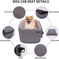 Ново Столче за кола автомобил за куче с мемори пяна легло задна седалка, снимка 4 - За кучета - 42182002