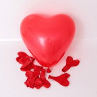 10 бр балони червени сърца , снимка 2 - Декорация - 30293454
