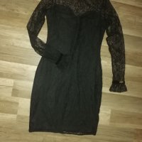 Черна рокля CHIARA FORTHI Milano, снимка 1 - Рокли - 36648371