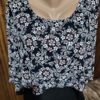Дамска блуза от шифон на цветя, снимка 1 - Блузи с дълъг ръкав и пуловери - 42385884