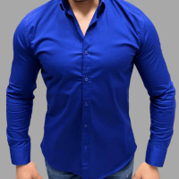 Риза Zara кралско синьо, снимка 2 - Ризи - 44687461