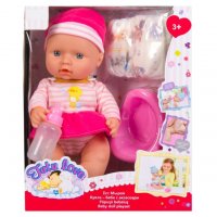Бебешка кукла с аксесоари, снимка 1 - Кукли - 29984539