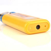 Мини HD 720p шпионска камера във формата на запалка Lighter DV, Жълта, снимка 3 - Други - 31323982
