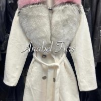 Луксозни дамски палта с естествен косъм, снимка 7 - Палта, манта - 38065701