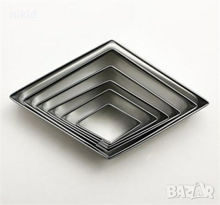 6 бр ромб ромбове ромба баклавички метални форми резци рамки резец форма за сладки , снимка 1