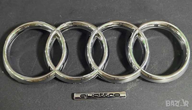 Емблеми за Audi Q7 2010, за предна решетка, емблема Audi Ауди Q7, комплект , снимка 1
