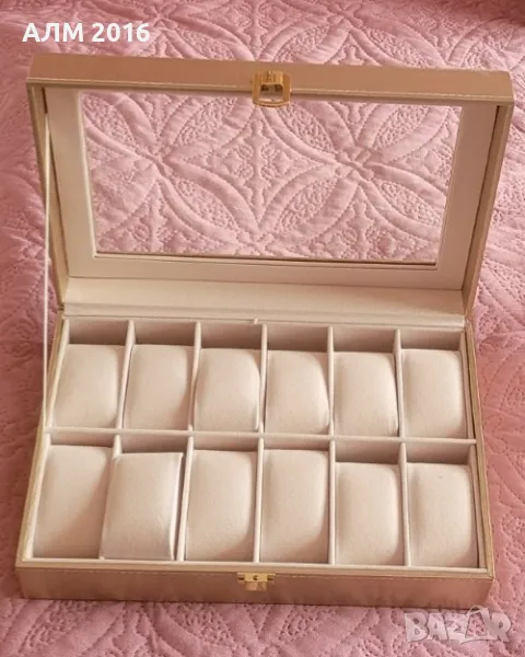 Златна кутия за часовници или за бижута, снимка 1