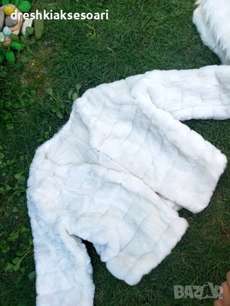 Страхотно късо палтенце с косъм, снимка 1