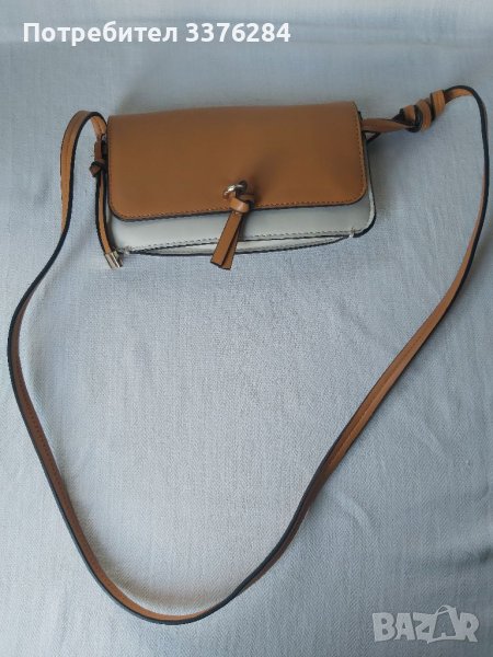 Оригинална елегантна кожена чанта ZARA, снимка 1