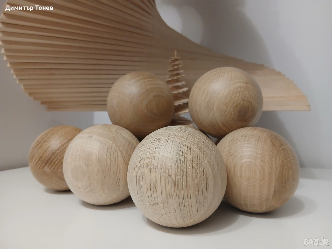 дървени топки, топчета , снимка 1