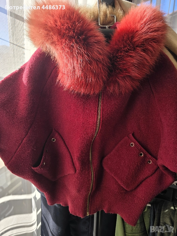 жилетка с естествена лисица, снимка 1