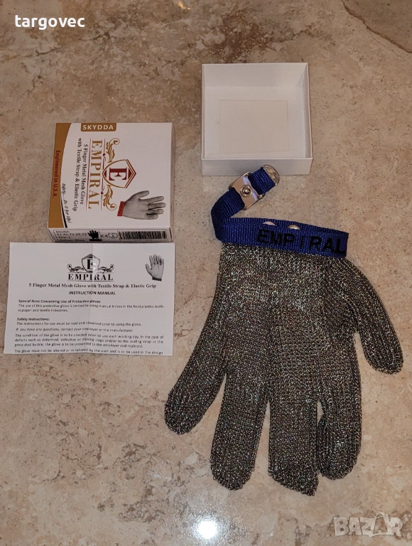 Метална предпазна ръкавица за касапи месари, снимка 1