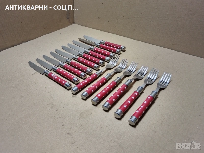 Комплект 10 Броя Стари Ножове + 6 Броя Вилици STAINLESS STEEL. , снимка 1