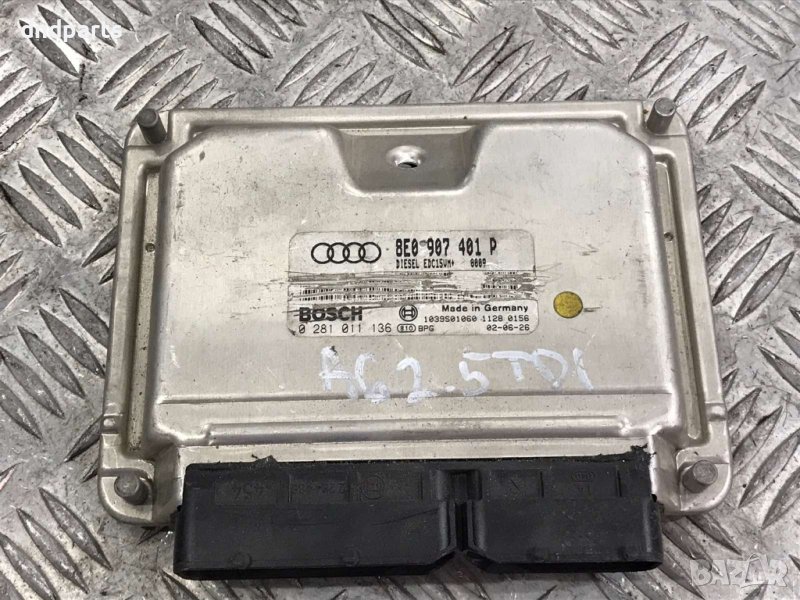 Компютър Audi A6,2.5TDI,180кс.,2002г. 8E0907401P 0281011136 , снимка 1