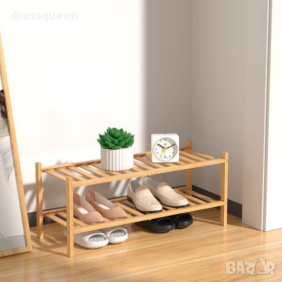 4064 Бамбуков стилаж с 2 рафта, снимка 1