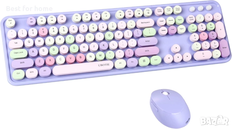 Комплект от компютърна клавиатура и мишка- безжични, снимка 1