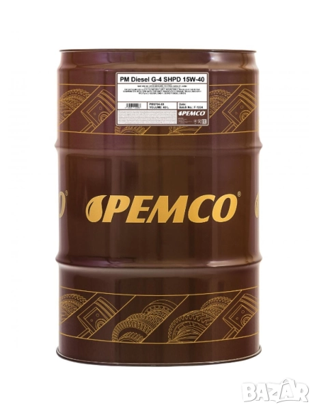 Масло PEMCO DIESEL G-4 SHPD 15W40 60л, снимка 1
